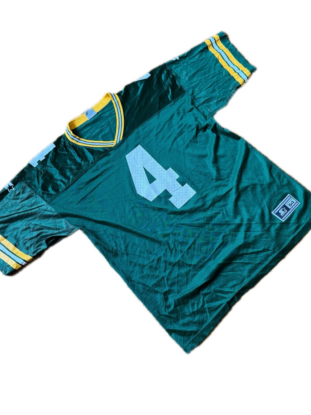 Brett Favre Green Bay Packers Starter NFL Jersey Vintage 90s Size 54 Green #4